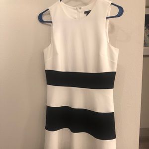 Ann Taylor black and white dress